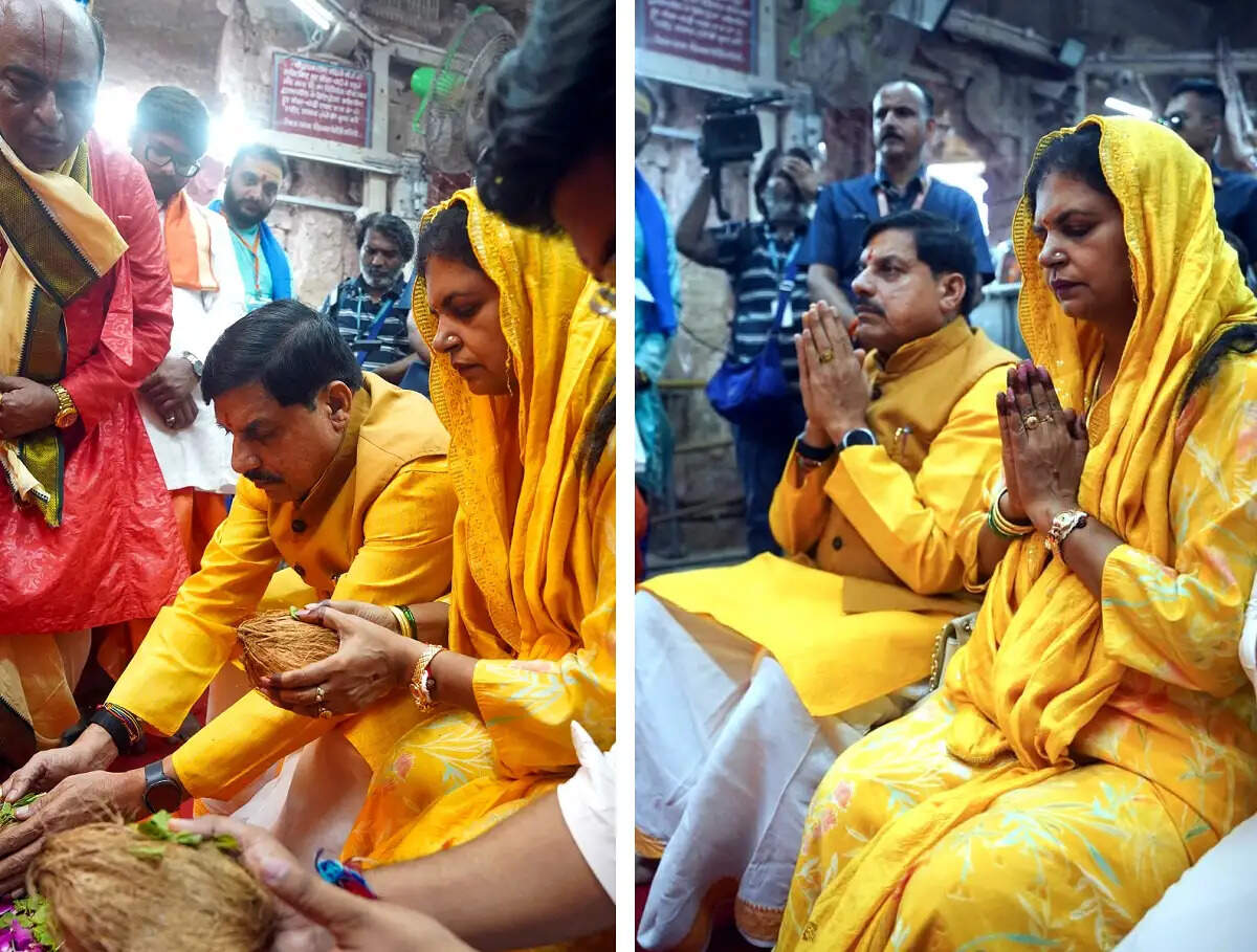 मप्र के मुख्यमंत्री मोहन यादव ने गुजरात के द्वारकाधीश मंदिर में की सपत्नीक पूजा-अर्चना