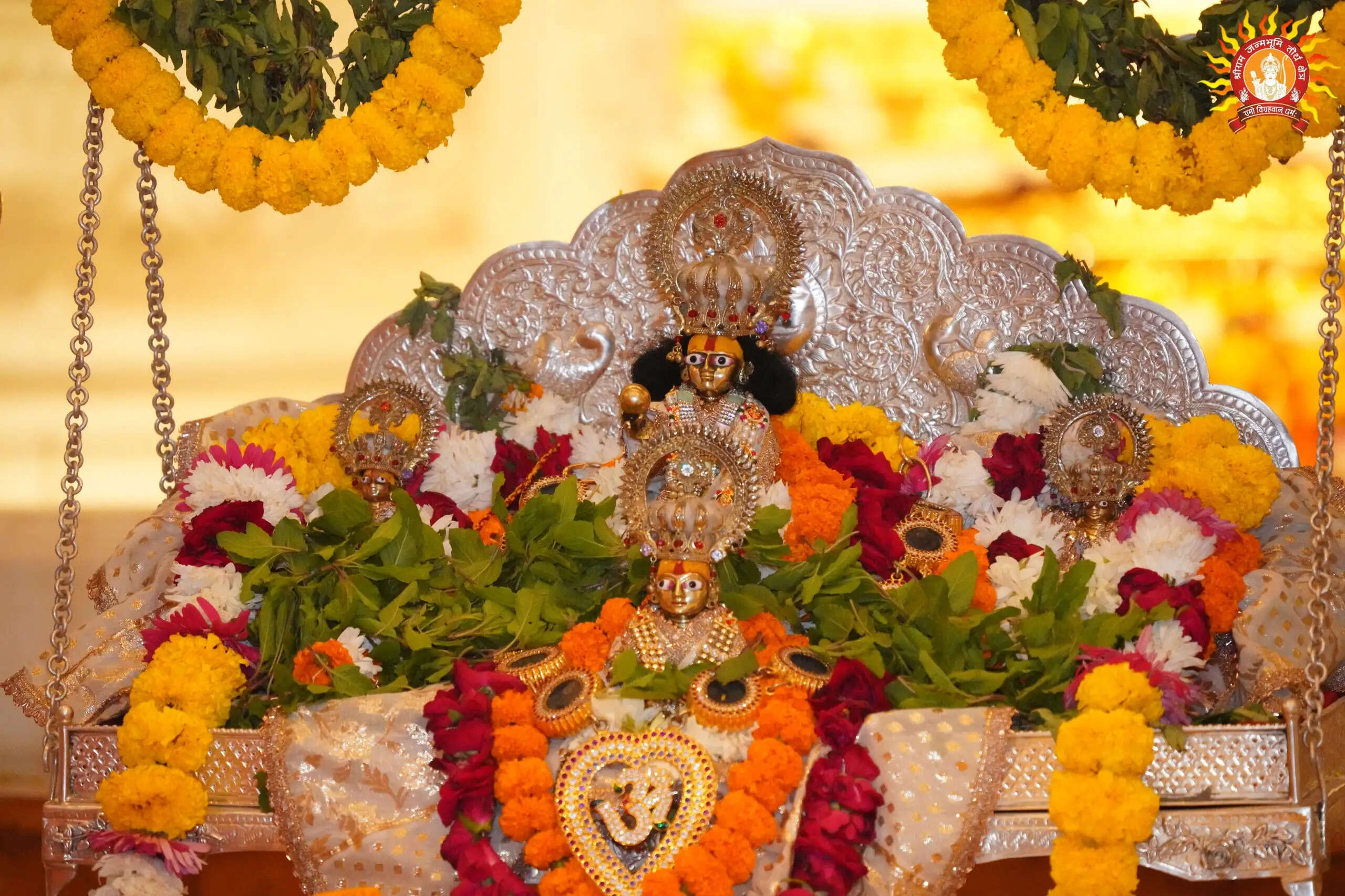 श्री राम जन्मभूमि: प्रभु श्रीराम भाइयों के साथ झूला झूल रहे, शेषावतार की विशेष पूजा