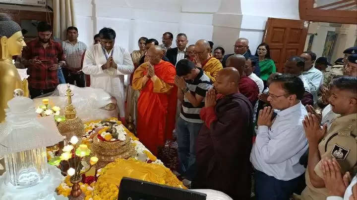 भगवान बुद्ध के शिष्यों के पवित्र अवशेष पुनः लाए गए सांची