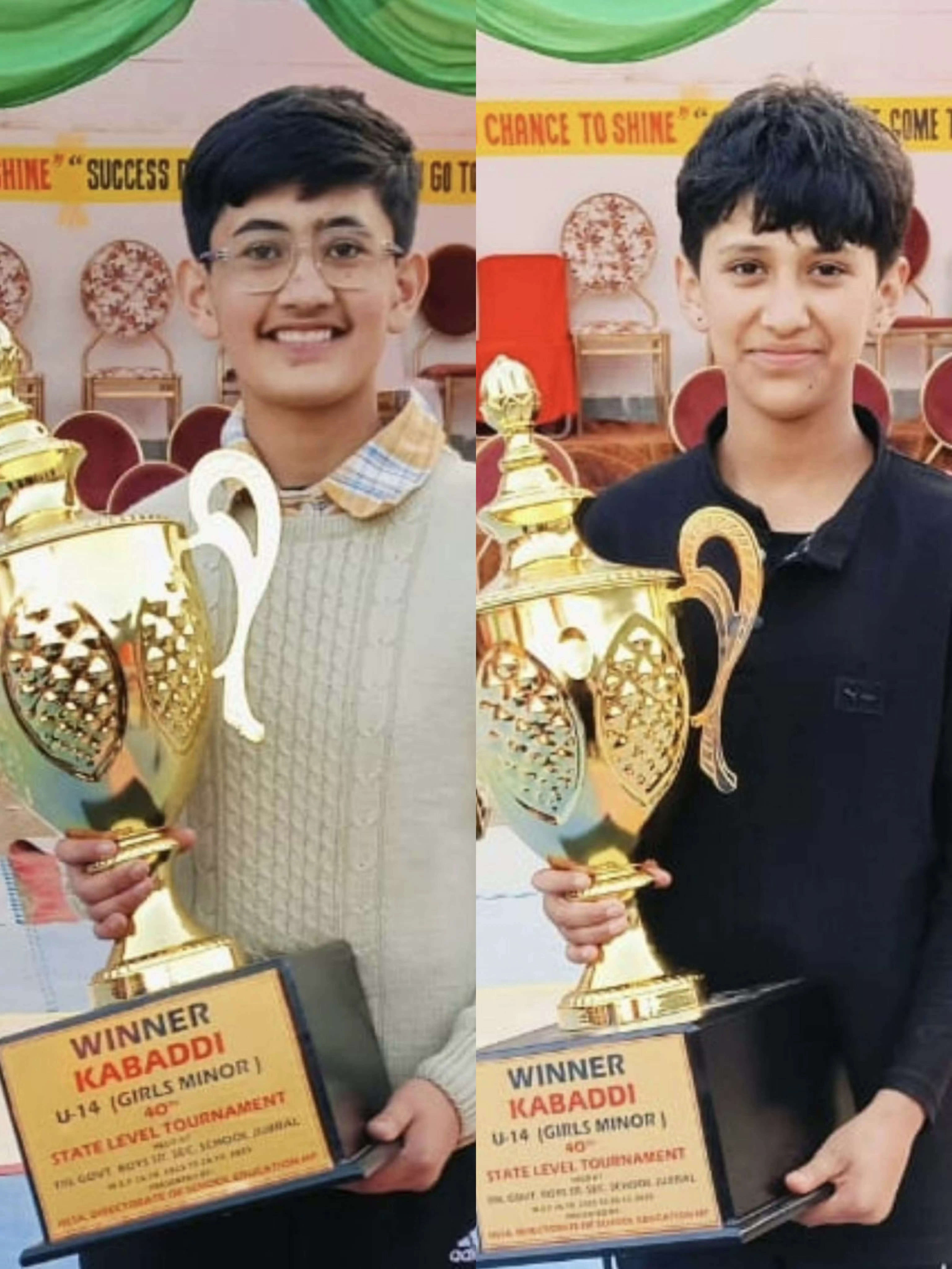 हरिपुरधार की दो बेटियों का अंडर-14 राष्ट्रीय कबड्डी प्रतियोगिता के लिए चयन