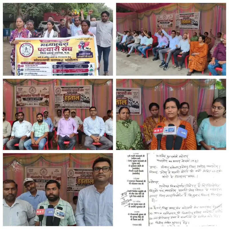 पांच सूत्रीय मांगों को लेकर उमरिया के पटवारियों की अनिश्चितकालीन हड़ताल जारी, राजस्व कार्य प्रभावित