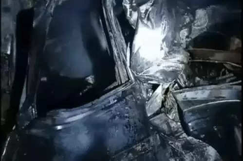 दिल्ली–मुंबई एक्सप्रेसवे पर पिकअप में आग, तीन की जिंदा जलकर मौत, चालक गंभीर