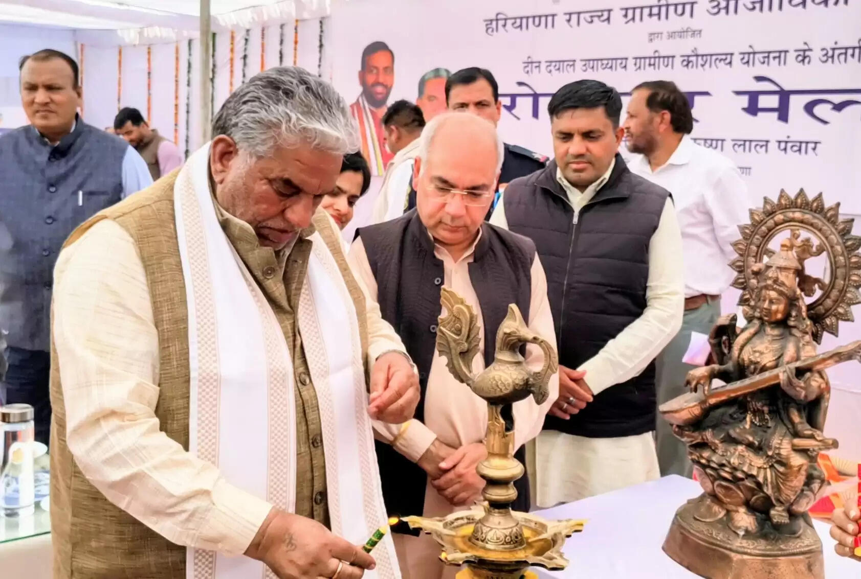 पानीपत: हरियाणा में एक लाख 80 हजार युवाओं को दिया है रोजगार: कृष्ण लाल पंवार