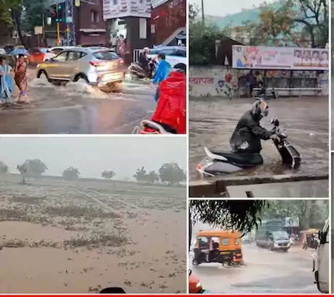 महाराष्ट्र के कई जिलों में सुबह से भारी बारिश, सिंधुदुर्ग के लिए रेड अलर्ट