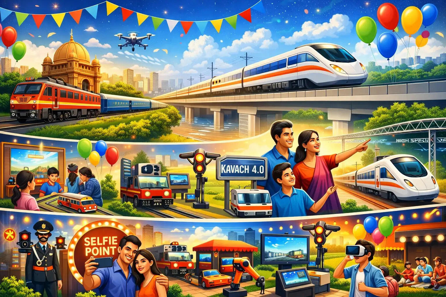 कोटा में 1 अप्रैल को भव्य रेल प्रदर्शनी, आधुनिक तकनीकों का मिलेगा अनुभव