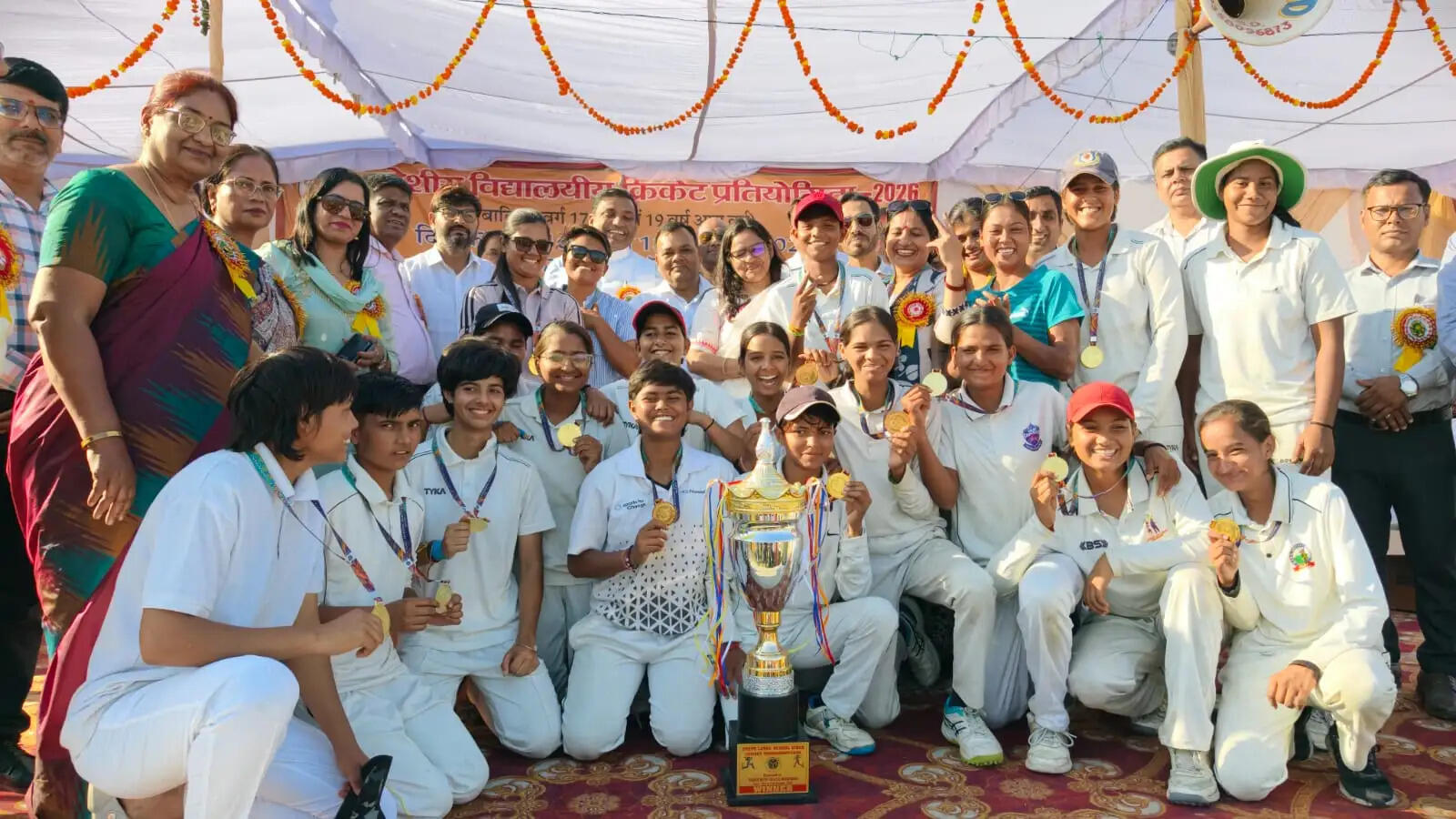 प्रदेशीय बालिका क्रिकेट प्रतियोगिता में चैम्पियन बनीं लखनऊ और मेरठ की टीमें
