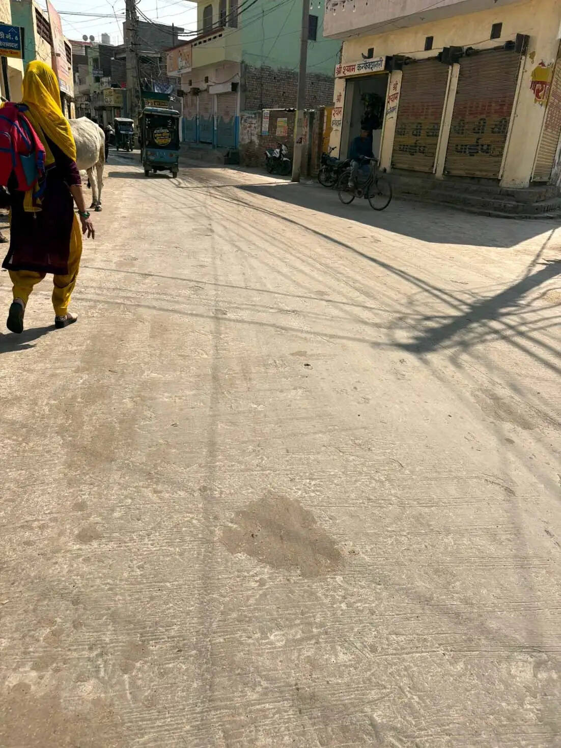 हिसार : जनस्वास्थ्य विभाग के कार्य के बाद, नगर निगम ने पूर्ण किया सड़क का निर्माण