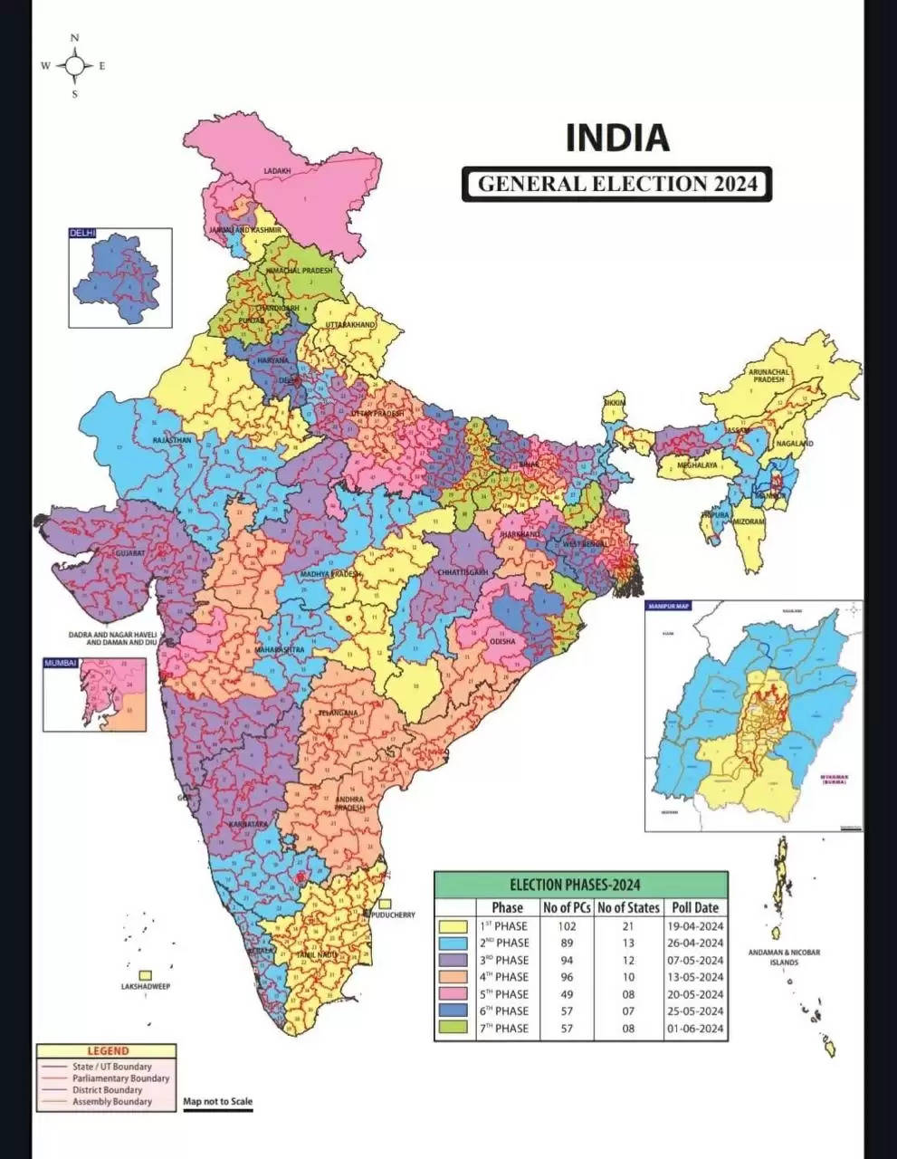 लोकसभा चुनाव के साथ चार राज्यों में विधानसभा चुनाव की भी घोषणा