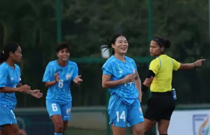 फीफा के&nbsp;विमेन फ्रेंडली मैच में भारत ने मालदीव&nbsp;को 14-0 से हराया