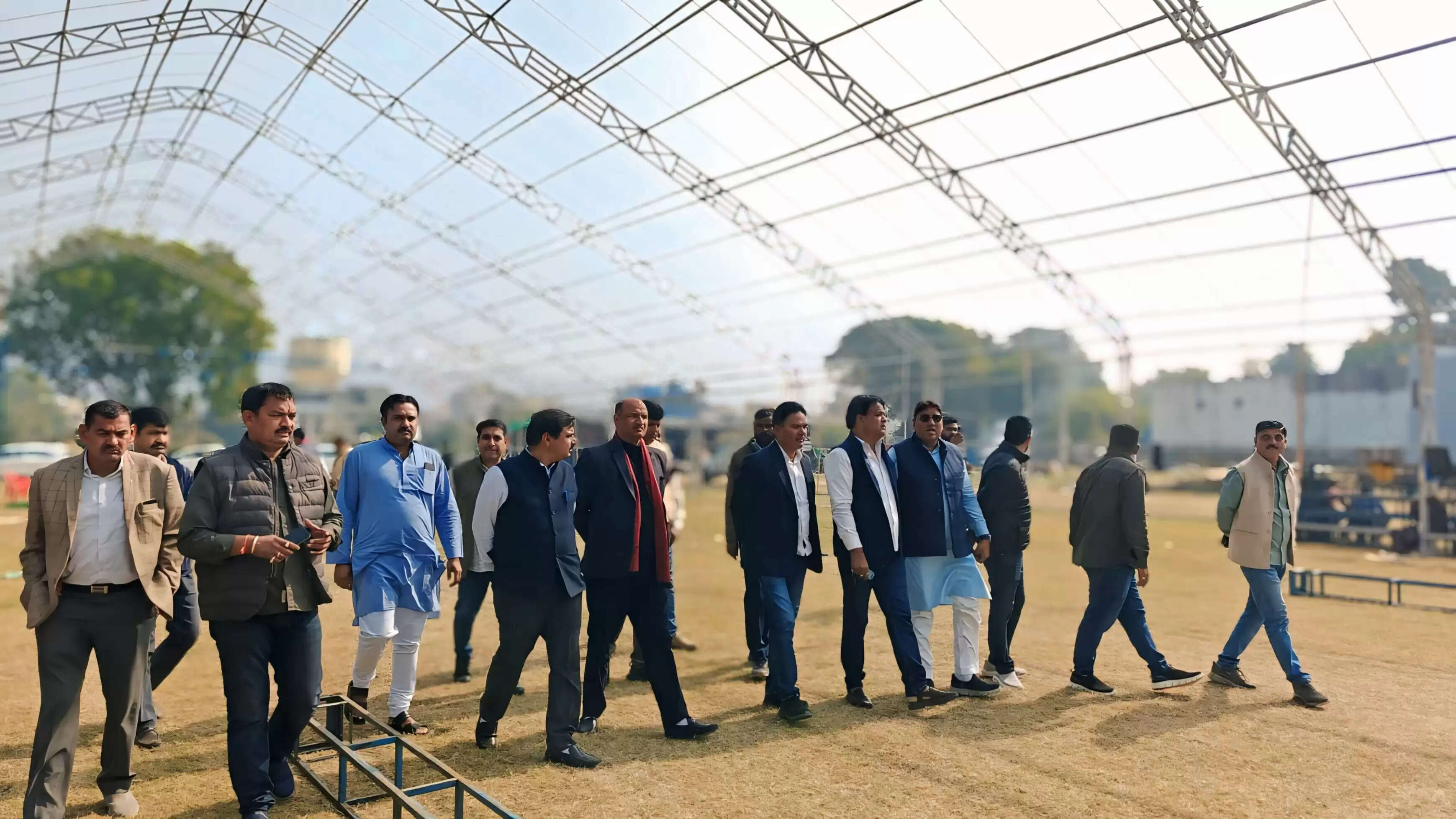 भागवत कथा को लेकर चित्तौड़गढ़ में भक्तिमय माहौल, तैयारियों का लिया जायजा