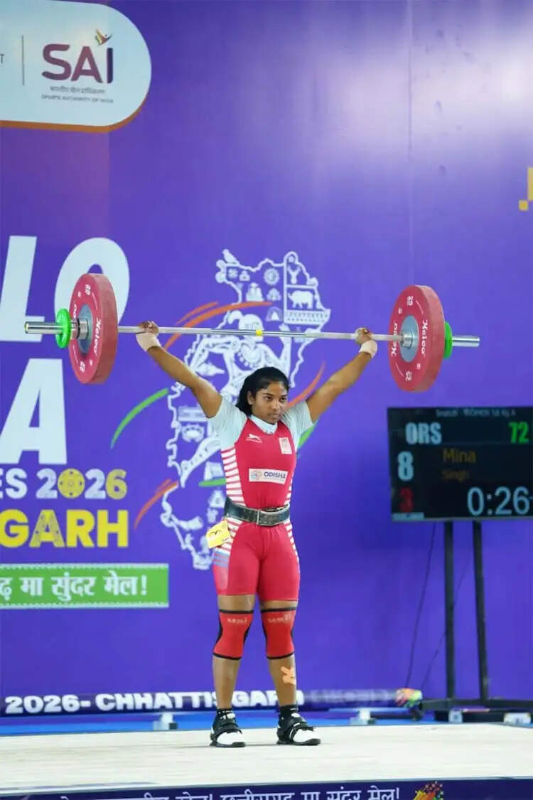खेलो इंडिया ट्राइबल गेम्स 2026 : 58 किग्रा महिला वेटलिफ्टिंग में अरुणाचल की अनाई वांग्सू ने जीता स्वर्ण