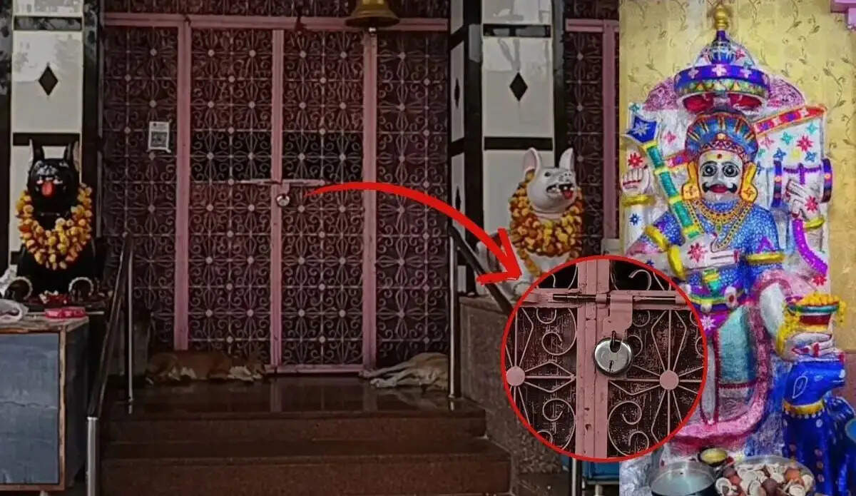 भाइयों की लड़ाई में काला-गोरा भैरव मंदिर पर लगा ताला