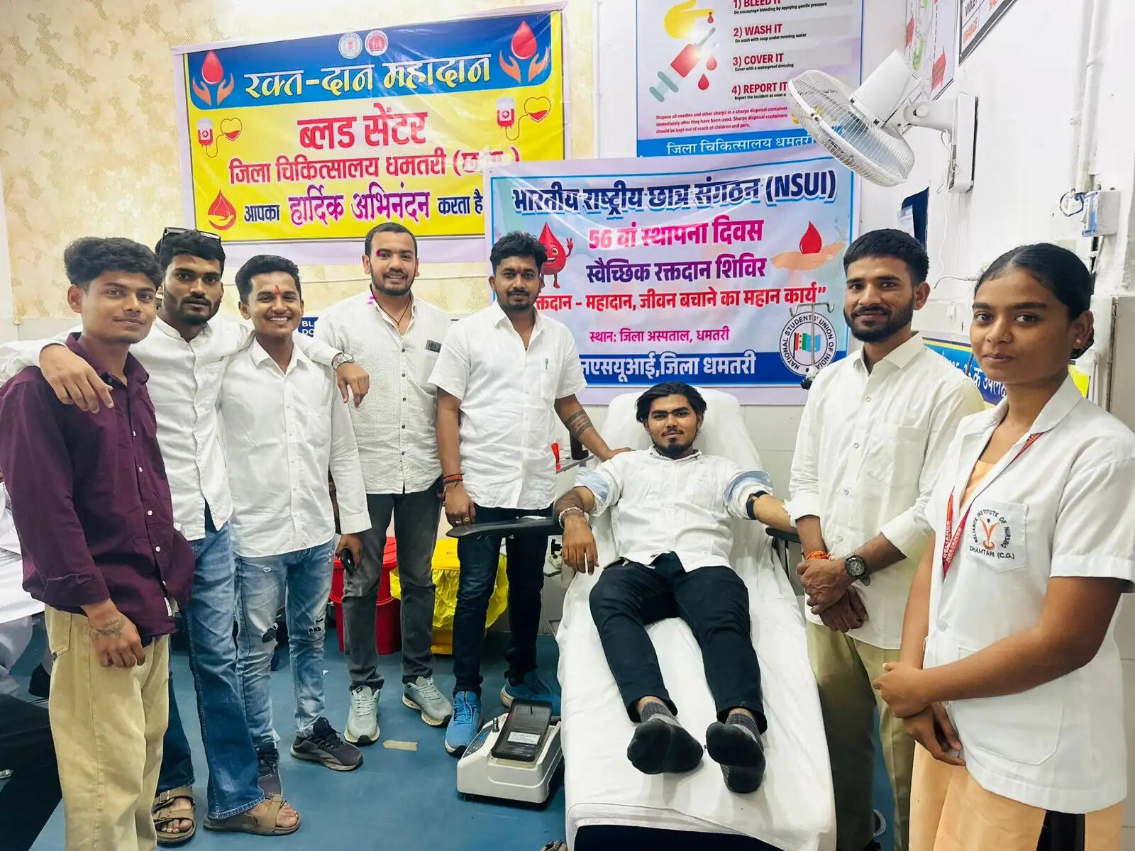 सेवा और सामाजिक सरोकार के साथ मनाया गया एनएसयूआई का स्थापना दिवस