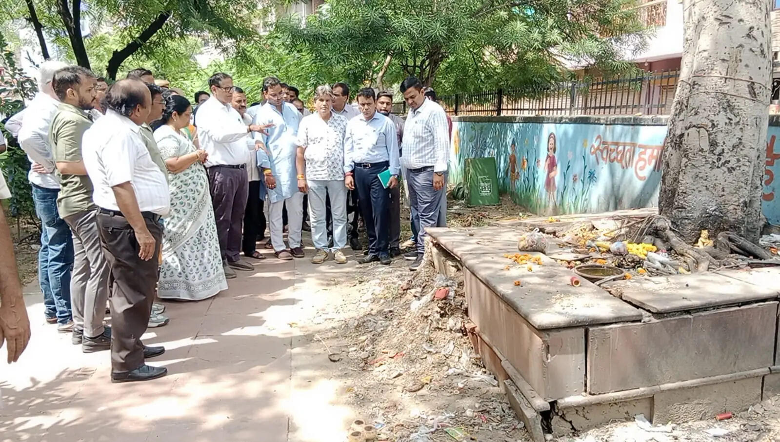 जयपुर की विरासत को संवारने की पहल, महापौर ने तालकटोरा-पौंडरिक पार्क का किया निरीक्षण