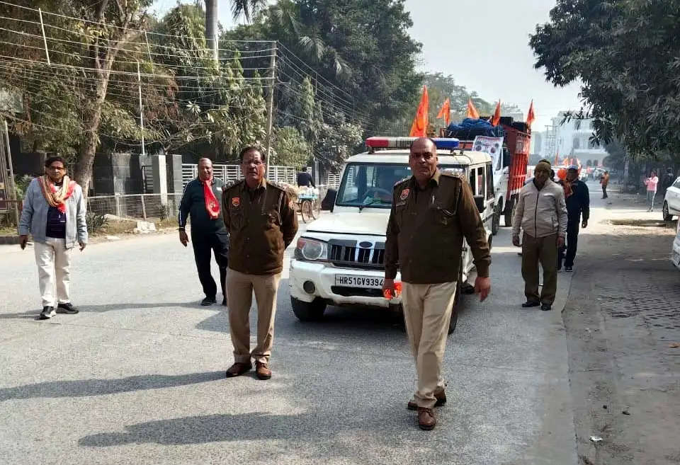 राममंदिर को लेकर निकाली जा रही यात्राओं को लेकर पुलिस अलर्ट