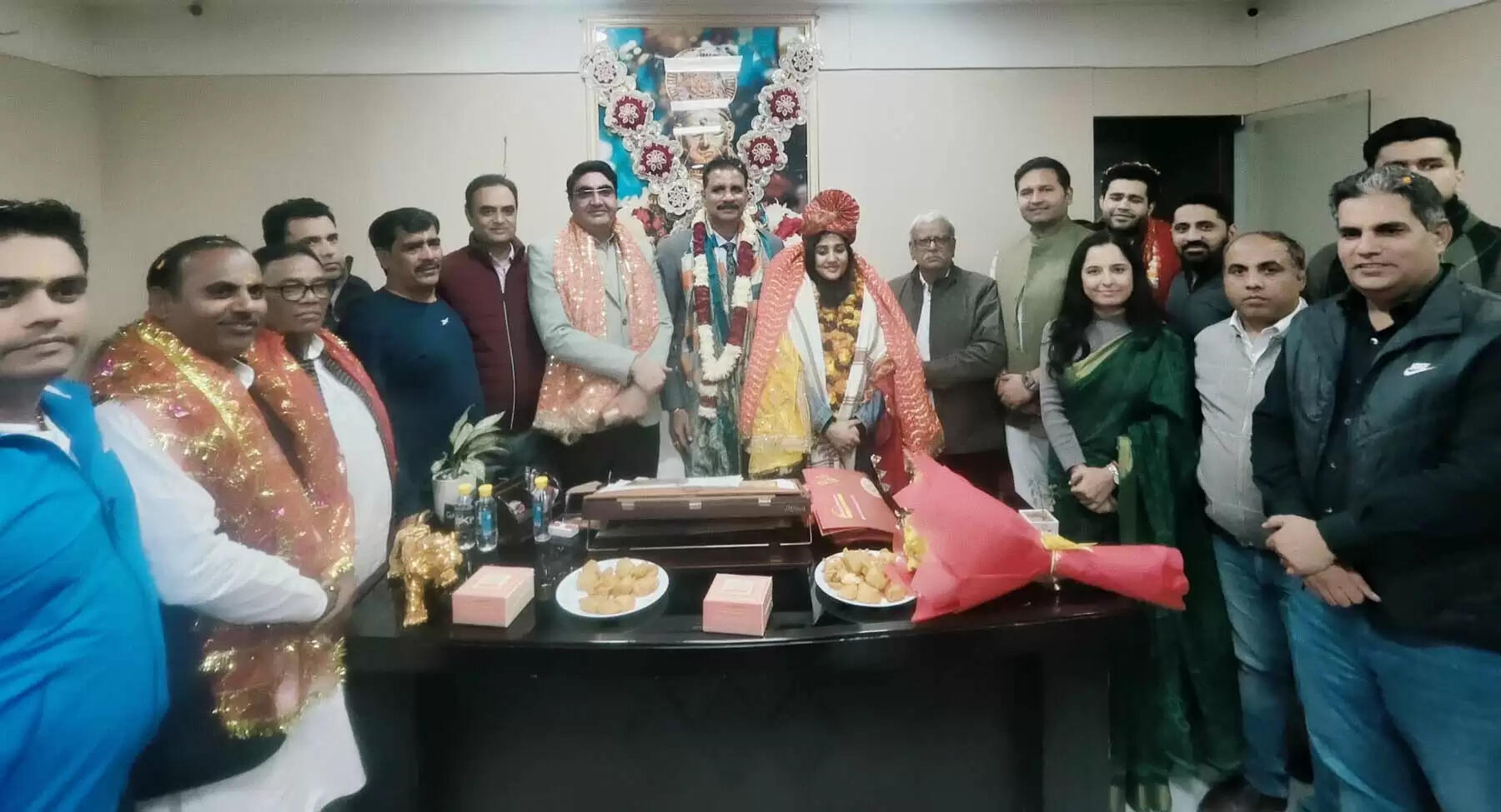 गुरुग्राम: सीएलईटी परीक्षा में 46वां रैंक लेने पर जीनल को किया सम्मानित