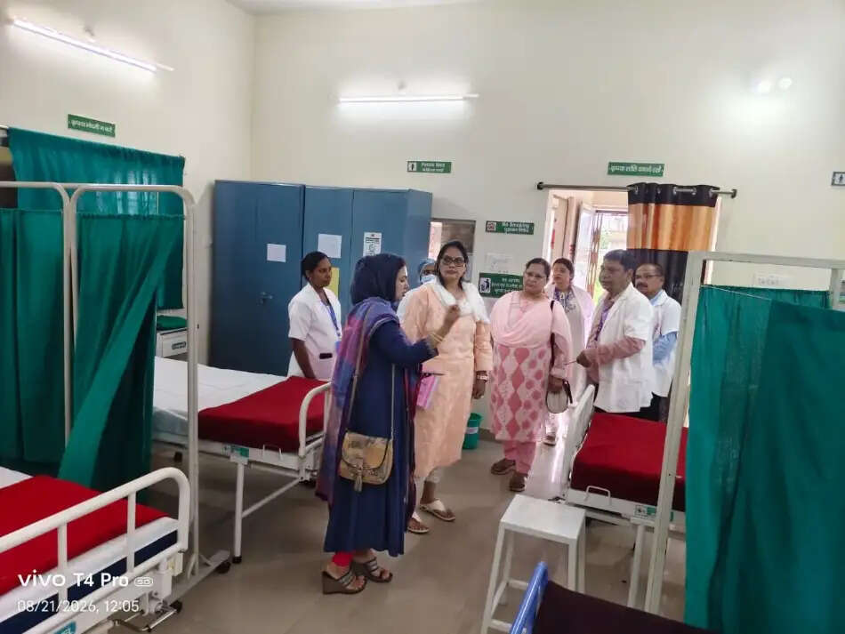 भटगांव पीएचसी में एनक्यूएएस मूल्यांकन, ओपीडी से वार्ड तक हुई जांच
