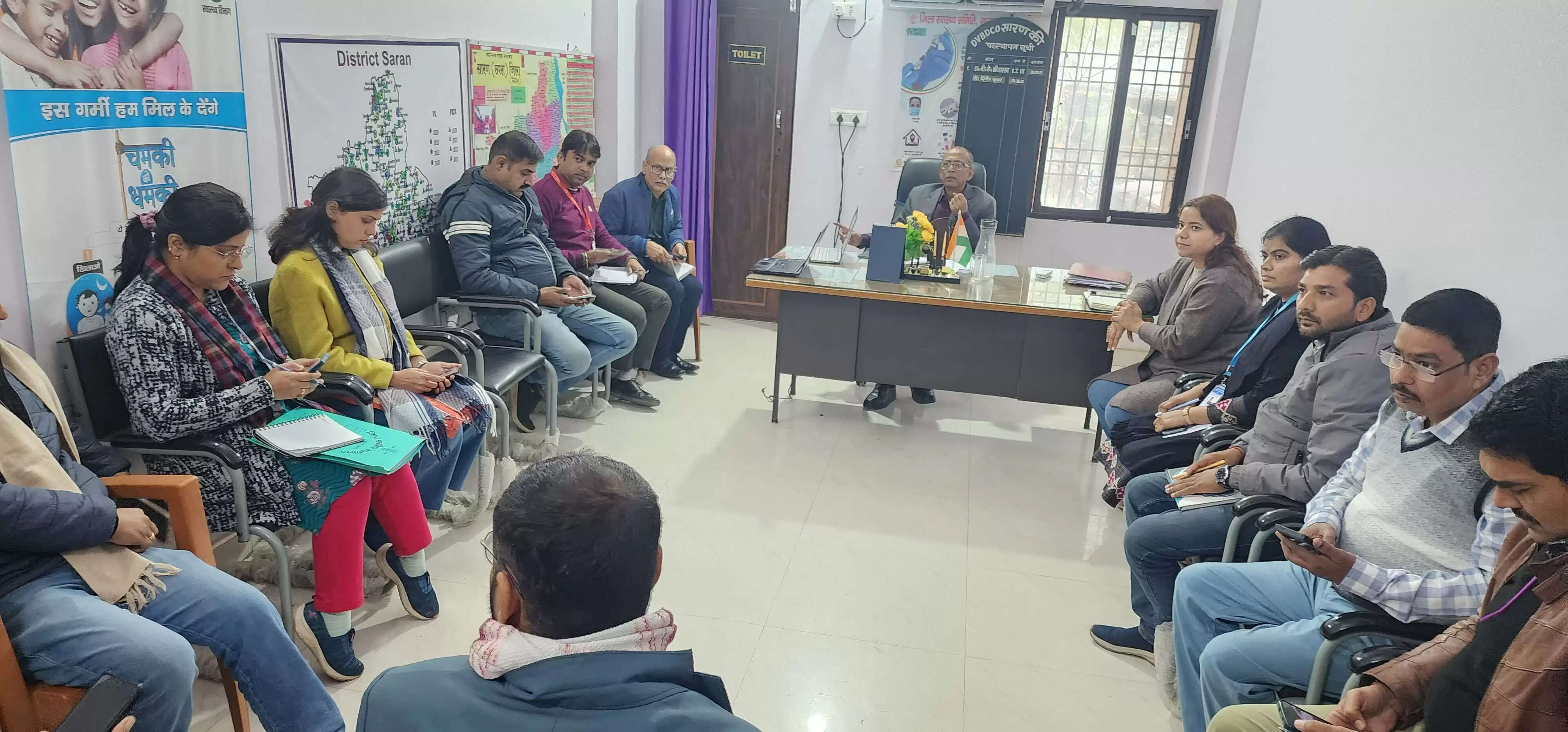 सारण जिला कालाजार मुक्त होने की दहलीज़ पर विश्व स्वास्थ्य संगठन ने परखी तैयारी