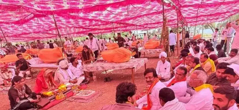 राजगढ़ः दांगी समाज का सामूहिक विवाह सम्मेलन आयोजित, 104 जोड़े षादी के बंधन में बंधे