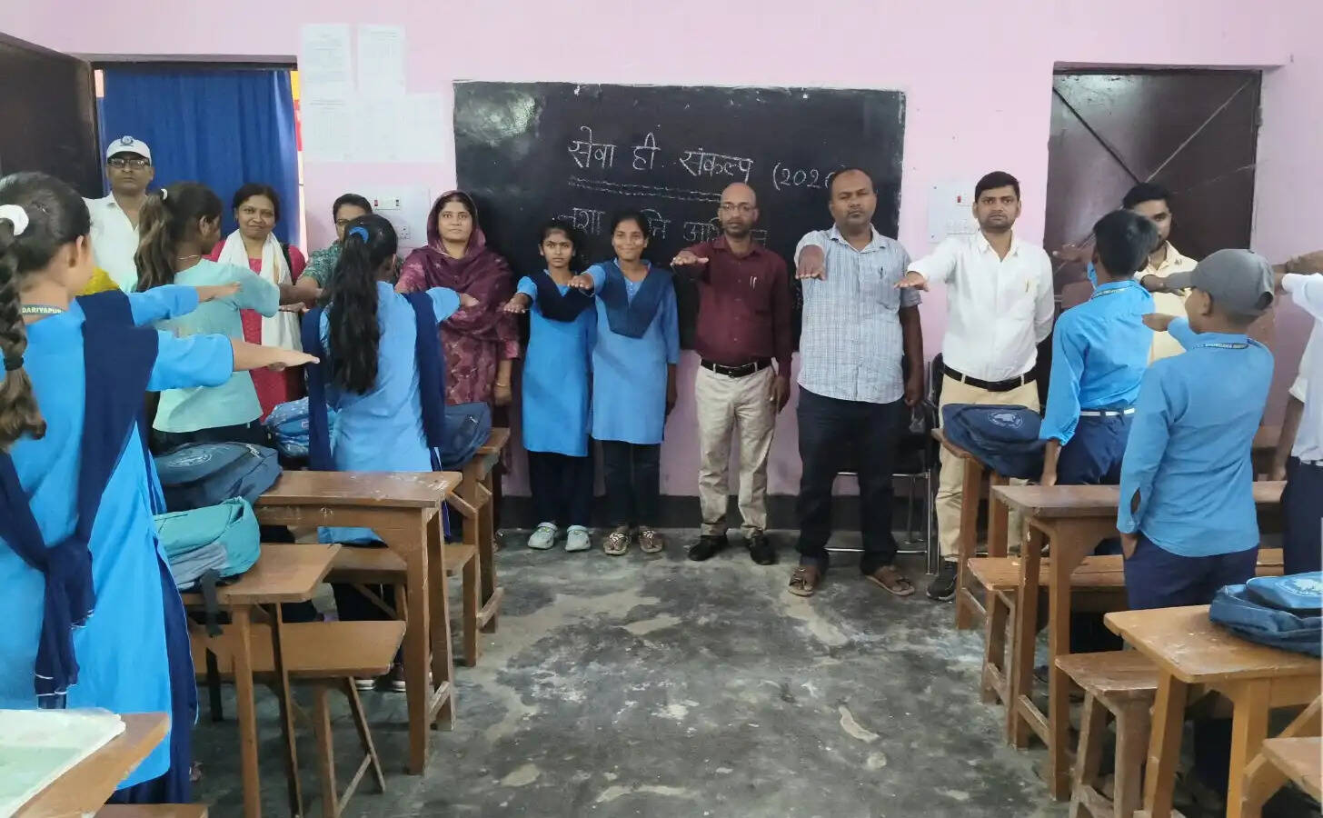 सारण के स्कूली बच्चों ने सेवा संकल्प अभियान के माध्यम से नशा मुक्ति की ली शपथ