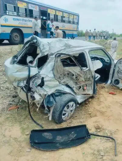 रोहट में रोडवेज बस से भिड़ी कार, जोधपुर के तीन युवकों की मौत