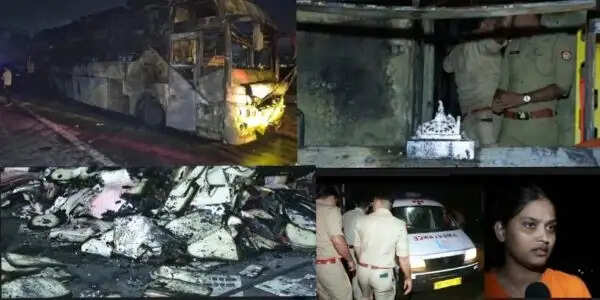 दिल्ली से महोबा जा रही बस में लगी आग, महिला सहित नौ लोगों की मौत
