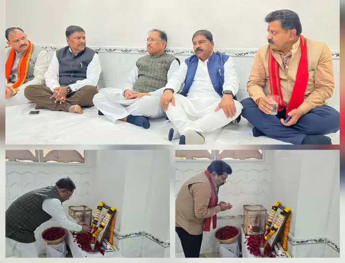 मुख्यमंत्री साय और उप मुख्यमंत्री शर्मा ने कश्यप परिवार को बंधाया ढांढस