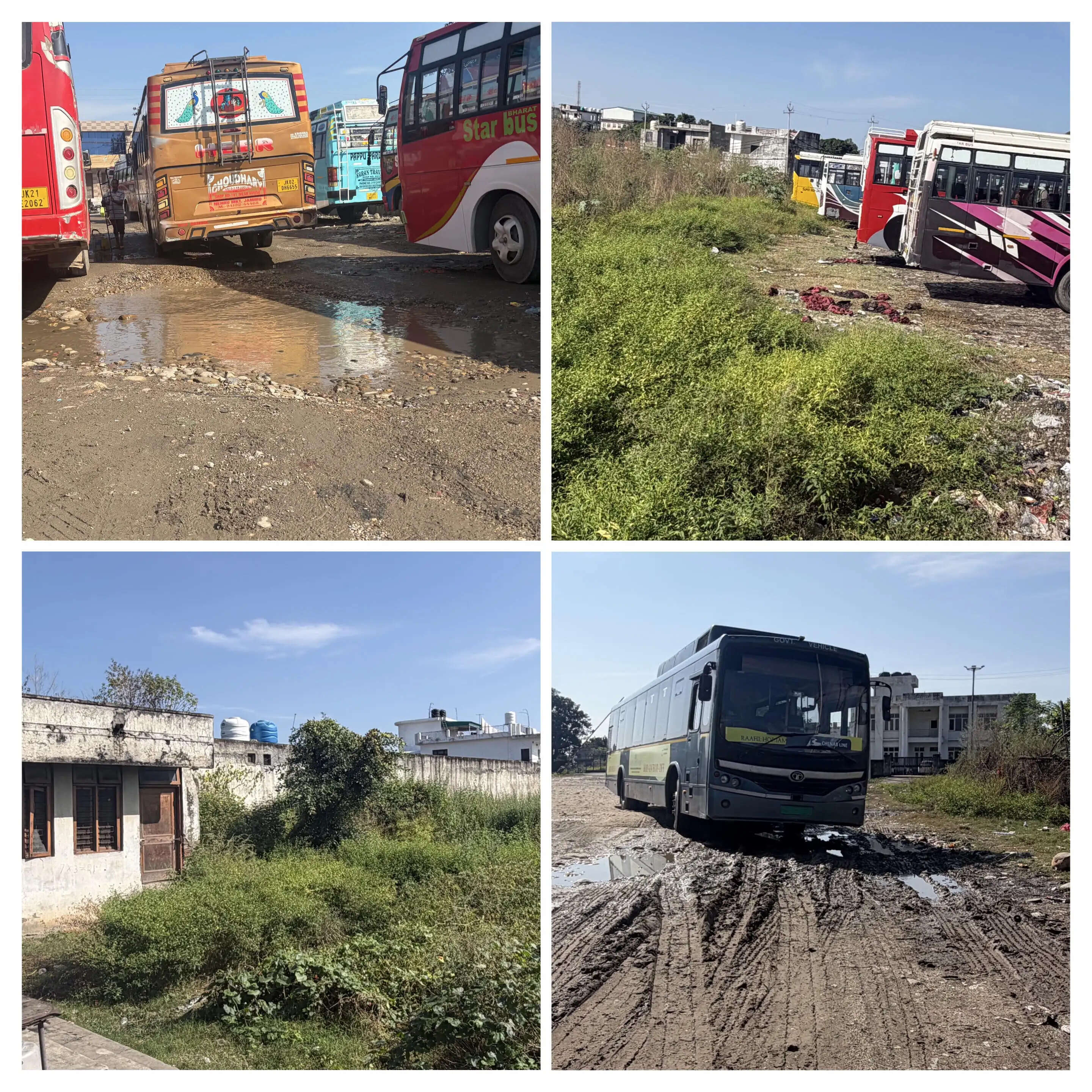 कठुआ का न्यू बस स्टैंड बदहाली का शिकार, एंट्री फीस वसूली जारी, व्यवस्था नदारद