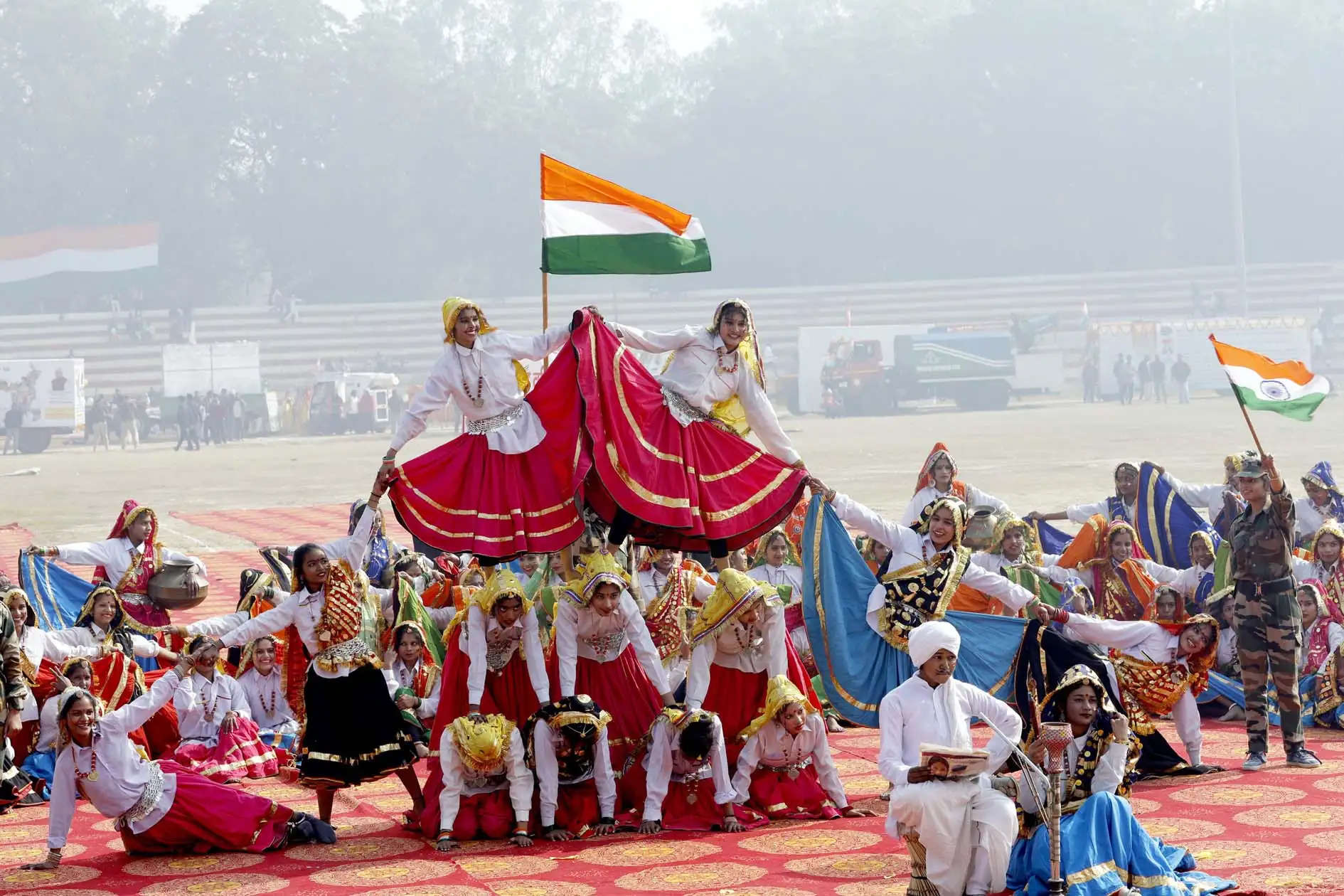 हिसार: गणतंत्र दिवस कार्यक्रम में बच्चों ने पेश किए रंगारंग सांस्कृतिक कार्यक्रम