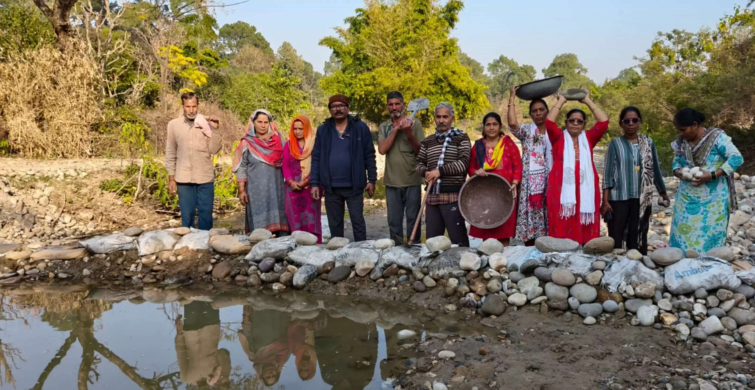 नगरोटा में जल संरक्षण के लिए चेक डैम निर्माण पूरा, ग्रामीणों ने पहल को सराहा