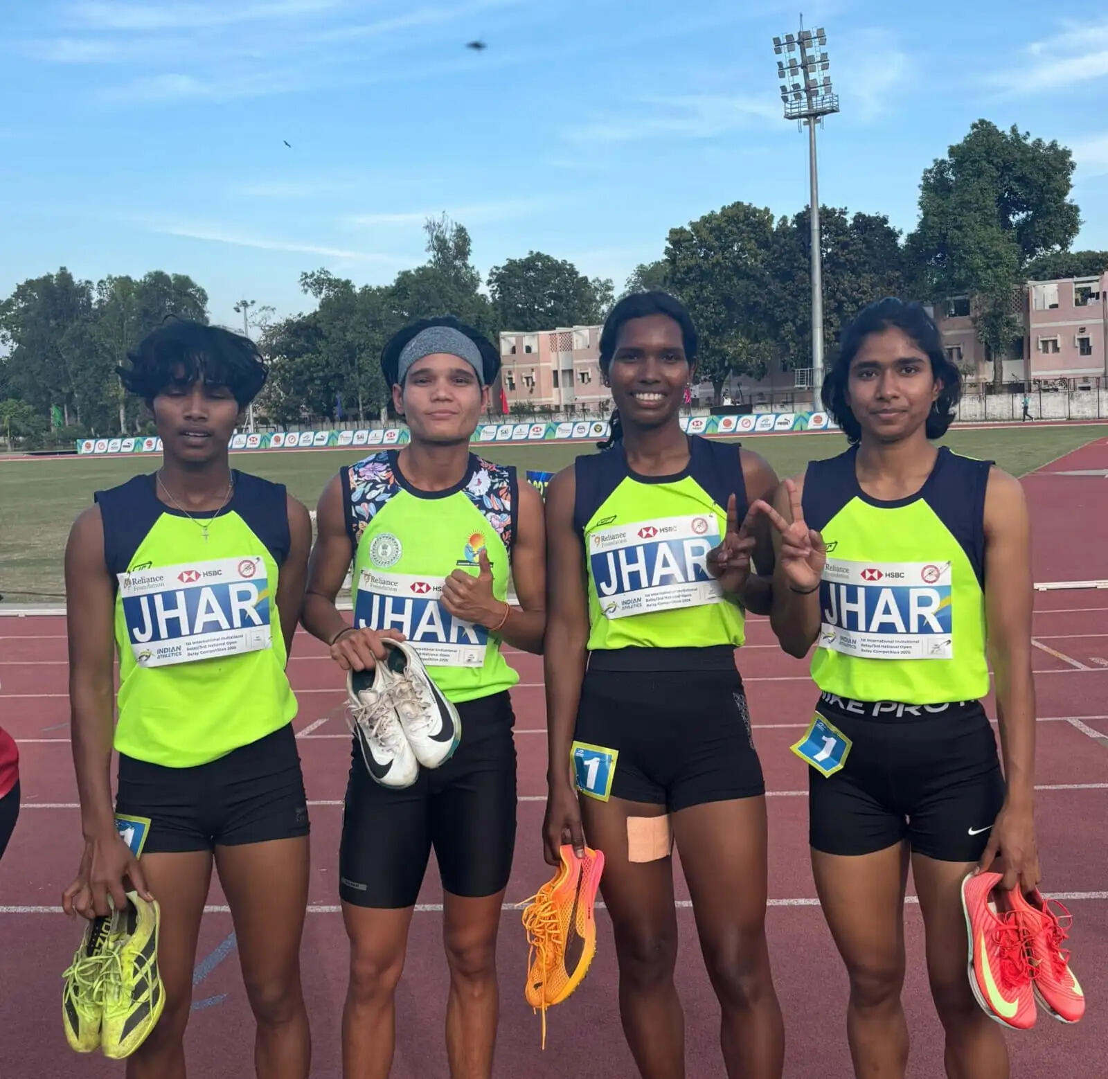 इंटरनेशनल रिले प्रतियोगिता में झारखंड ने जीता एक स्वर्ण सहित तीन पदक