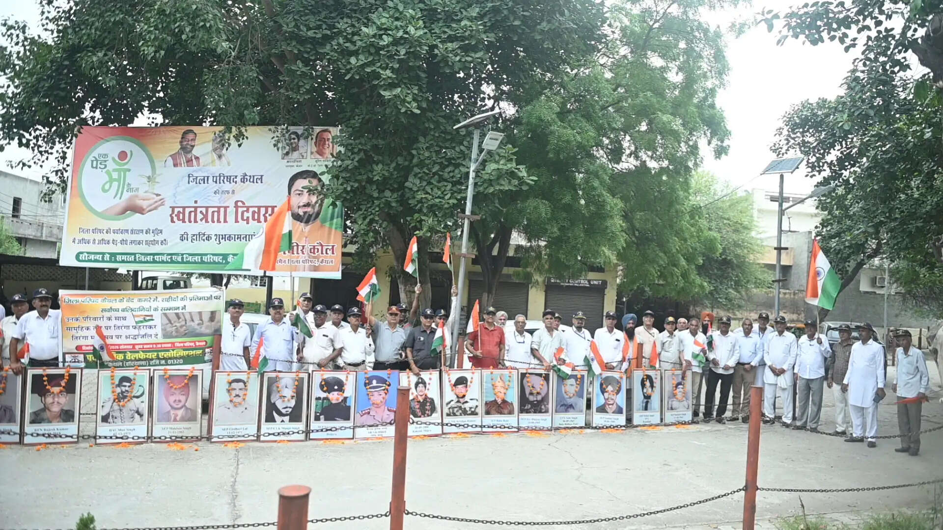 कैथल: शहीदों की प्रतिमाएं हटाने पर पूर्व सैनिकों में रोष