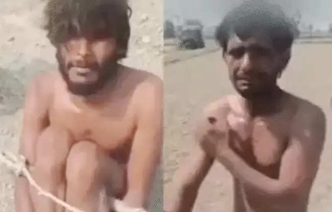 सोनीपत: चोरी के शक में युवकों को रस्सी से बांधकर नंगा करके पीटा, वीडियो वायरल