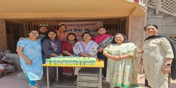 मारवाड़ी युवा मंच के सेवा अभियान के अंतर्गत रांची में छाछ और ठंडे पानी का वितरण