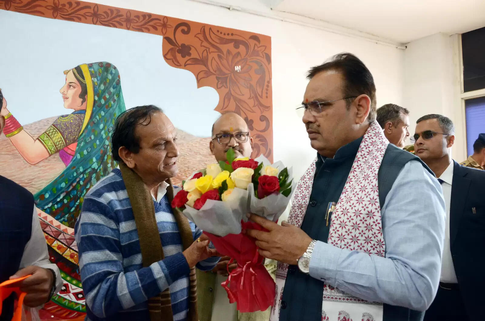 मुख्यमंत्री भजनलाल शर्मा संक्षिप्त प्रवास पर पहुंचे जोधपुर, एयरपोर्ट पर स्वागत