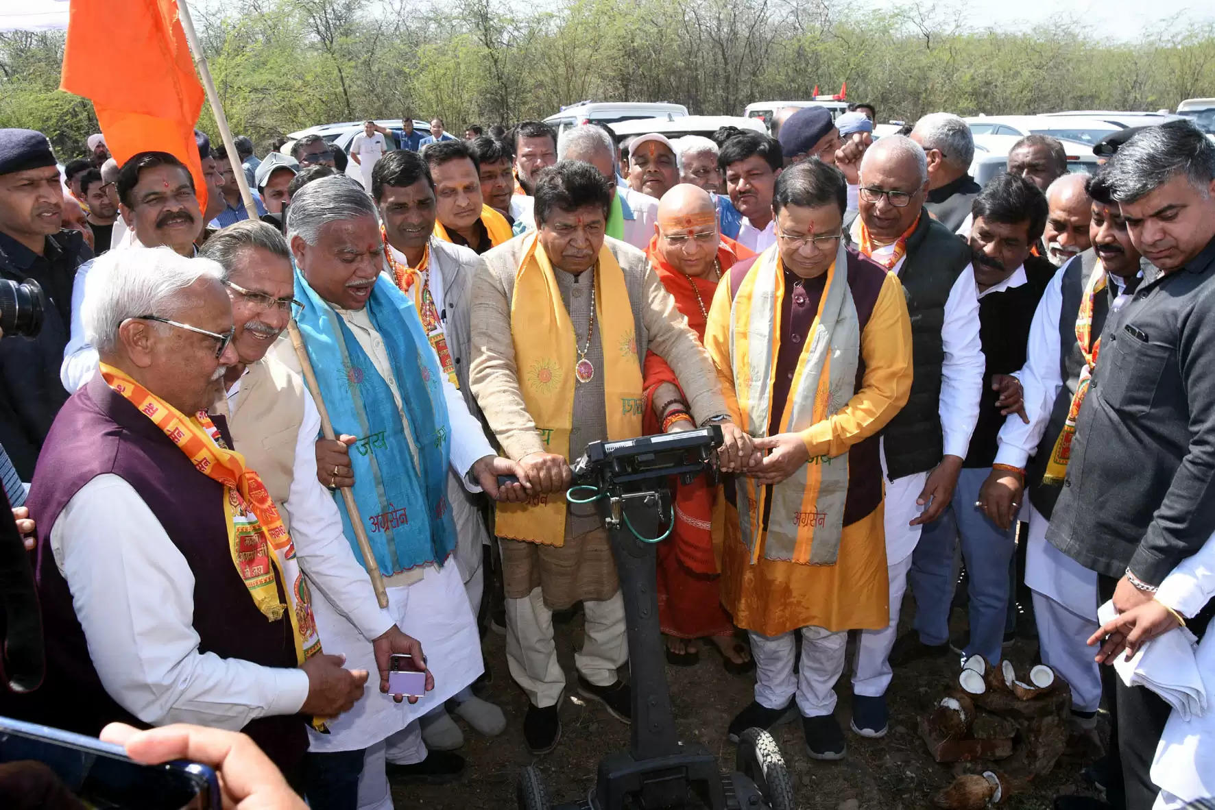 हिसार: अग्रोहा पुरातात्विक स्थल पर ग्राउंड पेनीट्रेटिंग रडार सर्वे आरंभ