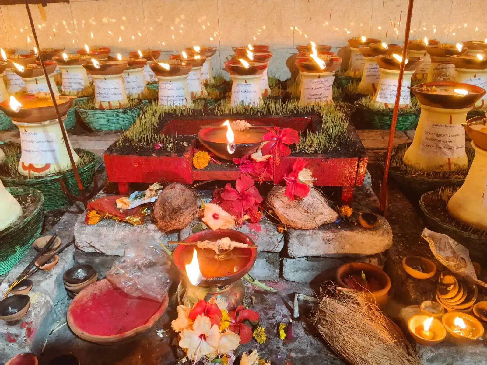 कोरबा के सर्वमंगला मंदिर में नवरात्रि की धूम, 12,106 ज्योति कलश प्रज्वलित; विदेशों से भी पहुंची आस्था की ज्योति