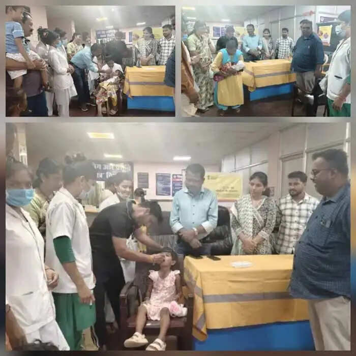 बीजापुर में बच्चों को पोलियो की दो बूंद पिलाकर अभियान का किया शुभारंभ