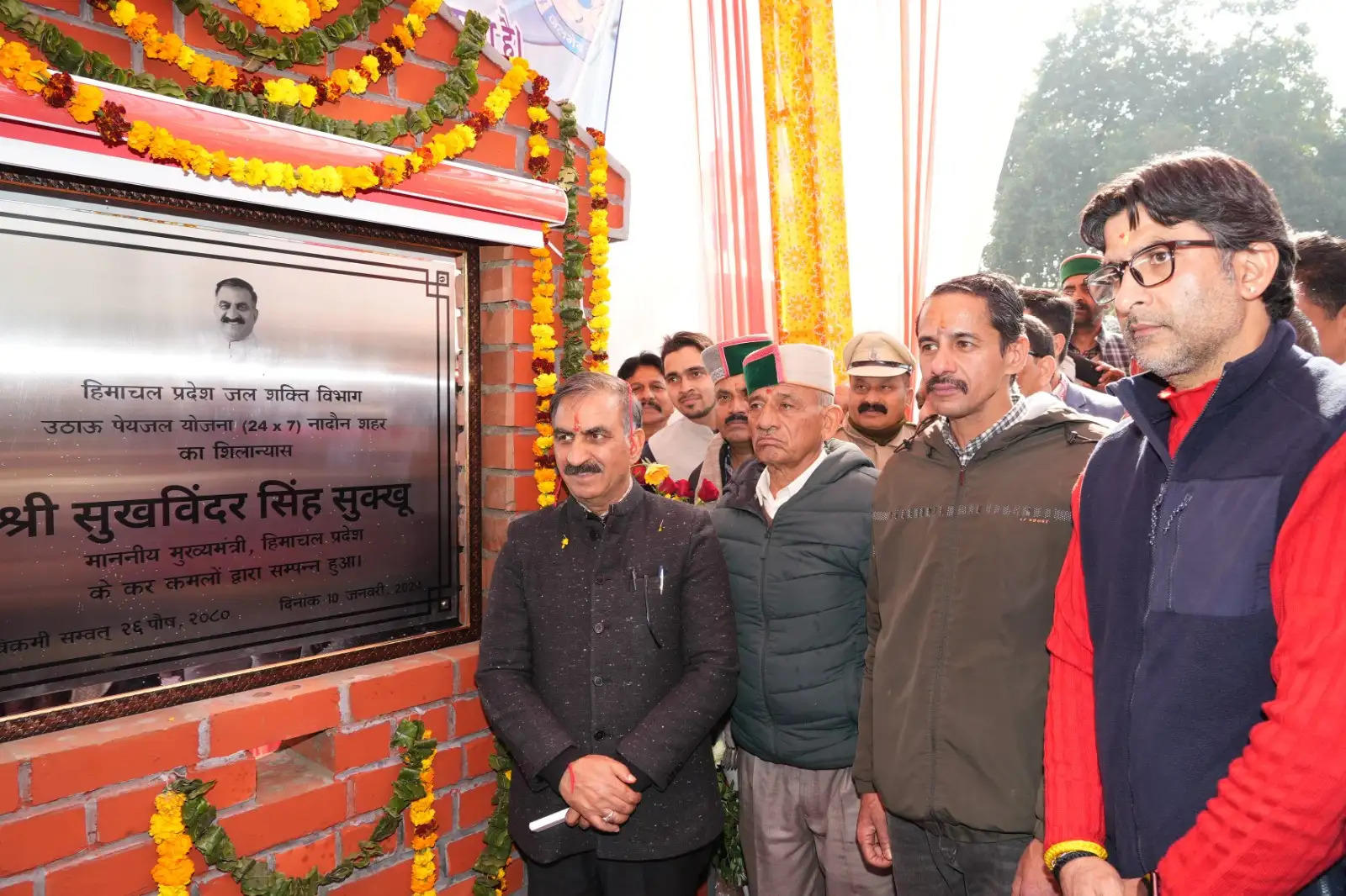 मुख्यमंत्री सुक्खू ने नादौन में रखी चार विकासात्मक परियोजनाओं की आधारशिला