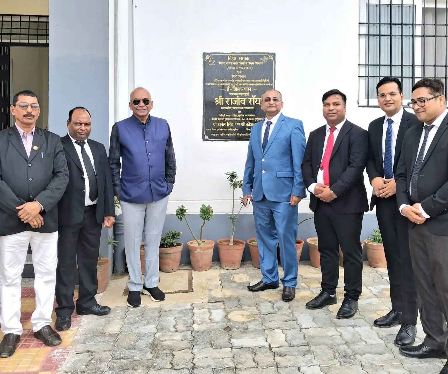 सुपौल और निर्मली व्यवहार न्यायालय पहुंचने पर न्यायमूर्ति राजीव राय का स्वागत