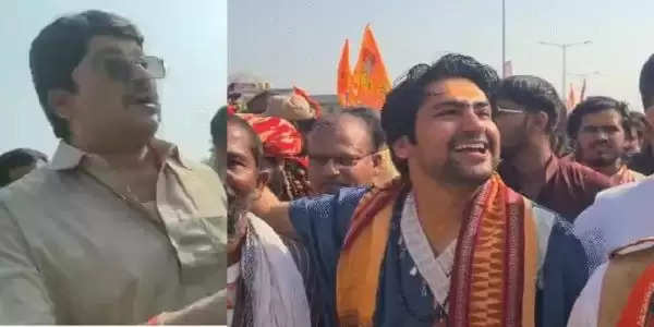 Former UP minister Raja Bhaiya joined Pandit Dhirendra Shastri's padyatra, said in Niwari, MP - need for more such yatras