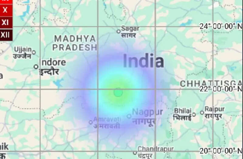 मप्र के बैतूल जिले में महसूस किए गए भूकंप के झटके, तीव्रता 3.9 रही