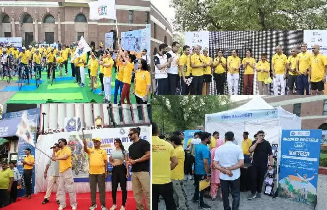 सीबीआईसी ने जीएसटी के 8 वर्ष पूरा होने पर 'संडे ऑन साइकिल' का आयोजन किया