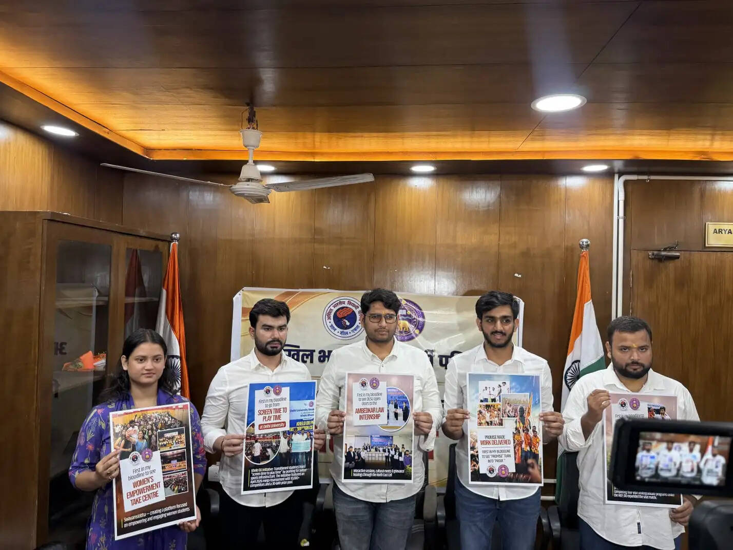 अभाविप नीत डूसू ने प्रस्तुत किया एक वर्ष की उपलब्धियों का ब्योरा