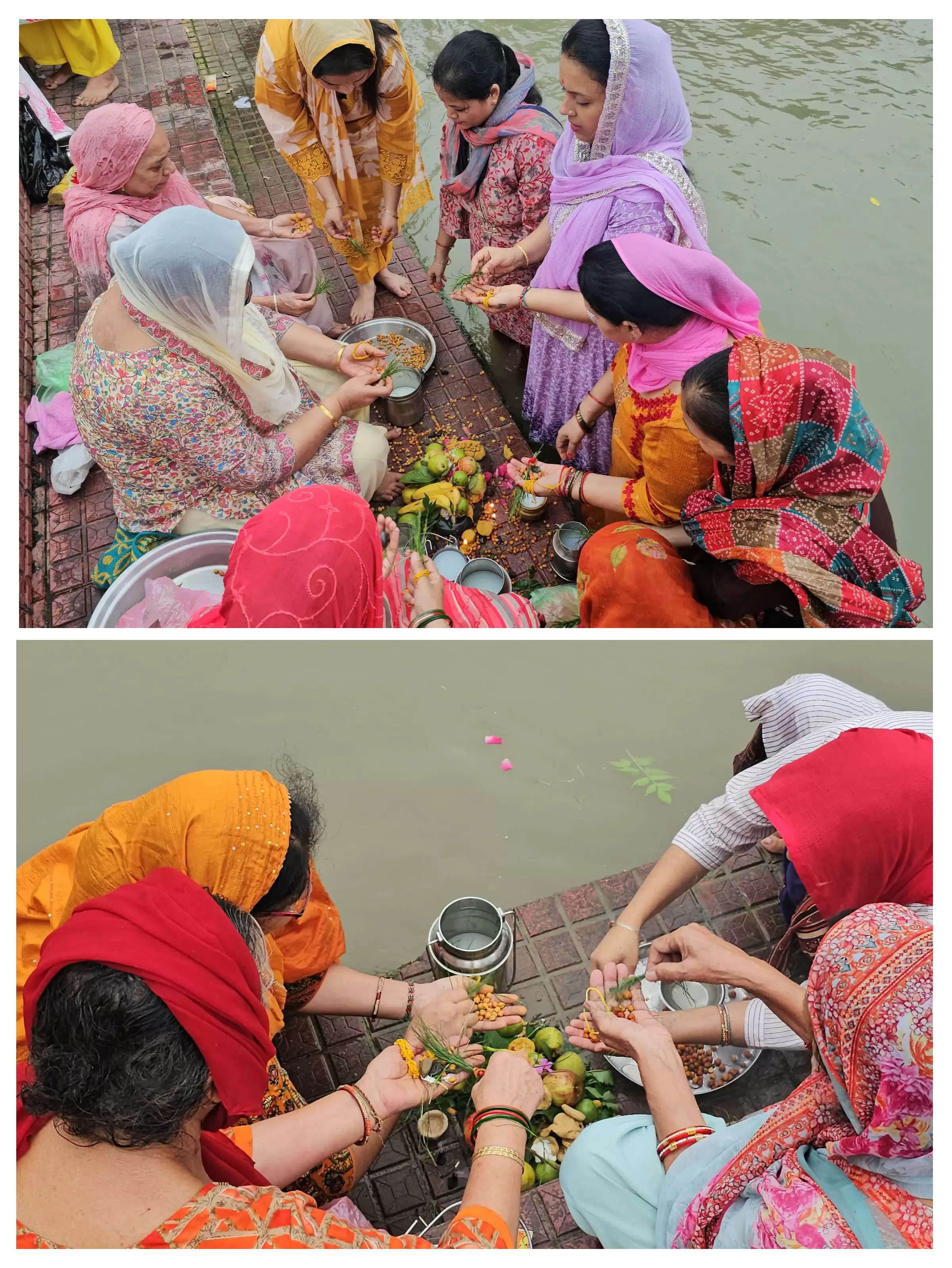 डोगरा लोक उत्सव बच्छ दुआ पर व्रती महिलाओं ने पारंपरिक पूजा अर्चना कर अपने पुत्रों की दीर्घायु की कामना की