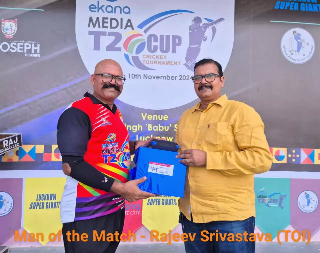 राजीव श्रीवास्तव ने    की धुआंधार बल्लेबाजी, अमर उजाला को हराकर टाइम्स पहुंचा फाइनल में