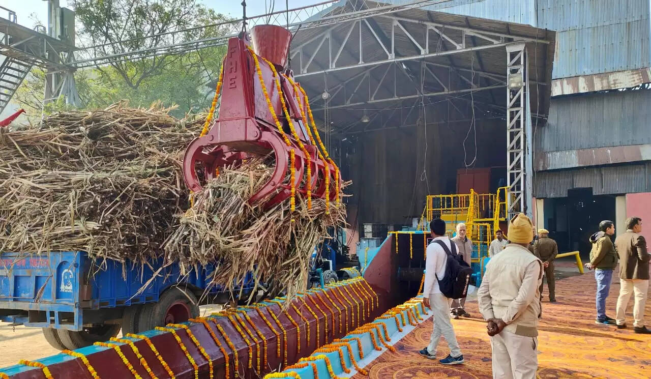 जींद : सहकारी चीनी मिल में गन्ना पिराई शुरू