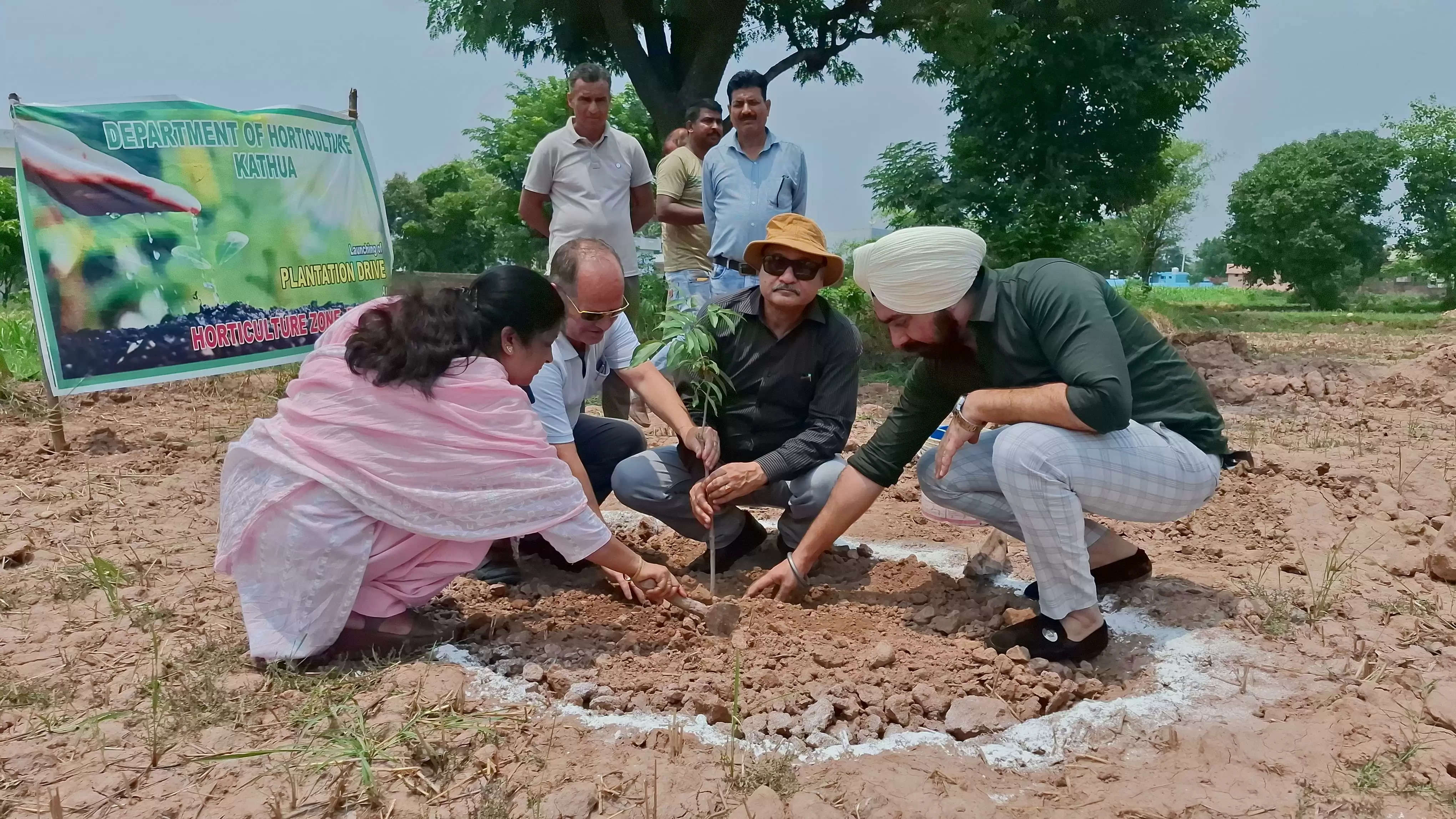 निदेशक बागवानी जम्मू ने वृक्षारोपण अभियान का किया शुभारंभ, हरित जम्मू का लिया संकल्प