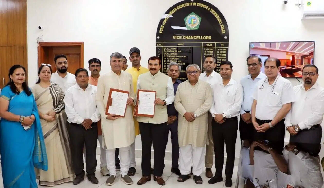 हिसार : गुरु जम्भेश्वर विश्वविद्यालय एवं सांस्कृतिक गौरव संस्थान के बीच हुआ एमओयू