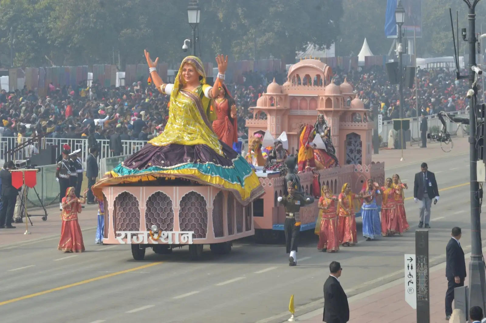 राजस्थान की झांकी गणतंत्र दिवस परेड के लिए तैयार